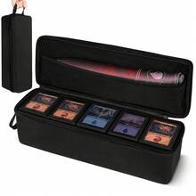Trading Card Storage Case, Large Capacity 1000+ Card Holder With 5 Card Storage Boxes & Inner Tray, EVA Hard Shell Carrying Organizer For TCG, MTG & Sports Cards (Cards & Playmat Not Included) - View 13