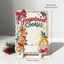 Christmas Gingerbread Cookies Recipe Silicone Mold Christmas Baking Sign Concrete Silicone Mould Recipe Board Resin Plaster Mold - SZ931 - View 3