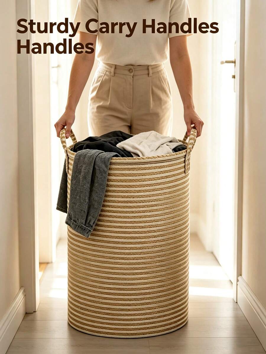 Mesh Laundry Hamper Pop Up Laundry Hamper Collapsible Laundry Basket With Carry Handle,Large Side Pocket Clothes Organizer For Laundry Bathroom Travel