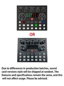 USB External Sound Card Podcast Equipment Bundle, Music Recording Studio Equipment For Singing Gaming Live Streaming DJ Disco Device 500mAh Live Sound Card Mini Audio Interface Podcast Mixer - View 11