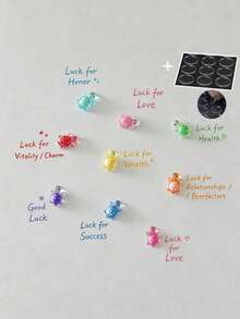 9PCS/3PCS Ins Style Cute Cartoon Turtle Phone Case Decoration Fun Accessories DIY Parts Glow-In-The-Dark Turtle, Gift For Friends - Multicolor - View 13