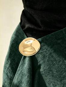 2pcs Minimalist Metal Brooch Set, Multi-Functional Collar Pin, Shiny Scarf Buckle And T-Shirt Clip, Fashion Waist Belt Strap, Suitable For Dresses, Sweaters, Coats And Other Clothing Accessories - Multicolor - View 6