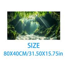 Aquarium Underwater Background, Fish Tank Sticker, Suitable For Freshwater/Saltwater Fish Tank, Shrimp, Aquarium Decoration Vinyl Mural, Removable Without Residue - A - View 40