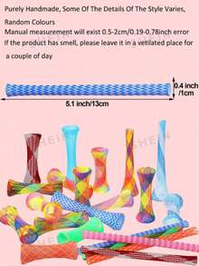 60/50/30/40//20/18/16/14/12/10/6/4/2pcs Random Color Plastic Spring Cat Toys, Interactive Cat Toys Suitable For Scratching, Biting And Chasing, Great Gift For Cats And Dogs, Ideal Choice For Valentine's Day Gift - Multicolor - View 3