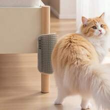 1pc Wall-Mounted Cat Self Groomer With Massage Comb Brush - Perfect For Kitten And Puppy Grooming And Relaxation - Multicolor - View 3
