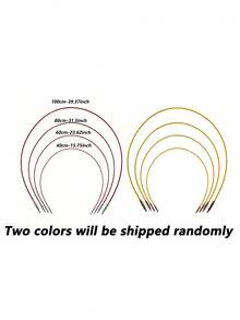 Detachable Round Aluminum Knitting Tool Set, Smooth Surface Without Burrs, Suitable For Knitting Socks, Scarves And Sweaters, Comes With Red Storage Bag For Convenient Storage - Multi-color - View 3