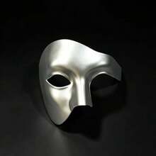 1pc Adult Costume Ball Mask, Half Face One Eyed Halloween Mask, Stage Performance Or Halloween Costume Props. - Multicolor - View 11