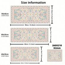 ICasso Pink Floral Pattern Desk Mat, Non-Slip Rubber Base, Fine Stitched Edges, Can Be Used As Mouse Pad, Desk Protector, Study Mat, Keyboard Pad, Multiple Sizes Available, 15.7*35.4 Inches (40*90 Cm), Ideal Gift For Birthdays And Holidays - Computer Keyboard Pad, Laptop Pad, Suitable For Gamers, Office Workers And Students, Minimalist Design. 1 Piece - Multi-color - View 2