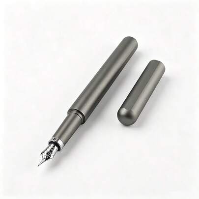 Stylo-plume en métal à fermeture magnétique, corps en métal mat, plume F, cadeau d'écriture pour bureau et école