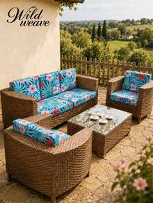1pc Tropical Rainforest Leaf Print Milk Silk Sofa Cover, High Elasticity Dust-Proof Removable Washable All-Season Sofa Protector, Suitable For Patio, Garden, Poolside And Multiple Occasions, Single Piece Not Set - Multicolor - View 5
