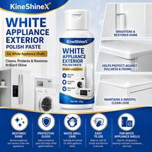 Appliance Shell Polishing Paste, Yellowing Removal, Brightening, Repair And Protection, Suitable For Refrigerator, Washing Machine, White Appliances, Home Users, Appliance Renovation, White Appliance Shell Polishing And Maintenance Paste - Appliance Restoration Cream - View 3