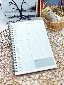 Kraft Paper Scroll Planner - A5 Size Daily & Weekly Planner, Office Stationery Time Management Journal, Suitable For Work Task Notebook And Memo - Multicolor - View 9