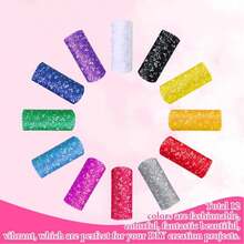 10 Yards Shiny Sequin Tulle Roll - An Ideal Choice For Party Decorations, 6-Inch Wide Sequin Mesh Ribbon, Suitable For DIYcrafts, Ballet Skirt Accessories, Wedding Backdrops, Birthday Parties, Baby Showers, Stage Decorations, Sewing, Etc. - Multicolor - View 8