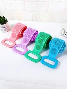 2/1pc Silicone Back Exfoliating Brush With Handle, Durable Material, Practical Design, Halloween, Skin-Friendly Soft And Comfortable, Bath Accessory, Bathroom Supplies, Beauty Tool, Body Care, Cleaning - View 8