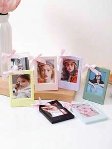 1/2/4/10/20/30pcs 3-Inch Mini Photo Frames, Colorful Plastic Vertical Photo Display Frames, Desktop Decoration Holiday Gift, Non-Magnetic - Photo Frame - View 7