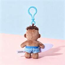 Miniso 1個 Franklin/Charlie Brown 海洋主題系列毛絨吊飾，柔軟材質，適合裝飾背包與鑰匙圈 - 彩色 - 查看 7