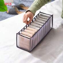 5pcs Fabric Drawer Dividers Storage Organizer Boxes, Multi-Compartment Storage Bins, Suitable For Baby Socks, Underwear And Nursery Small Items - Multicolor - View 19