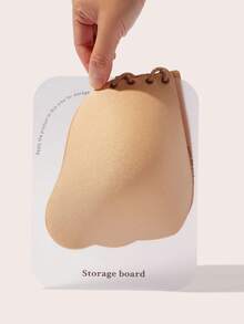 Lignisse Lace Up Sticky Bra With Storage Board Push Up Strapless Backless Self-Adhesive Seamless Gathering Lift Bra A-F Cup Women Intimates Accessories - Multicolor - View 6