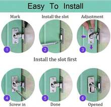 MINI Size 90 Degree Door Latch Sliding Door Lock Screen Door Latch Pocket Door Latch - Style TypeA - View 4