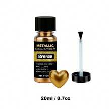 6PCS/1PC Metallic Mica Powder, Brushed Bottle Of Mica Powder, Resin Dyes, Resin Color Pigments For Making Epoxy Resin, Clay, Jewelry, Candles, And Paints, Available In 20ml Six Colors. - Multicolor - View 13