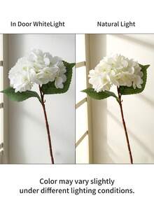 18/9/1pc White Artificial Hydrangea, Suitable For Wedding, Bridal Bouquet, Home Room Decor, Autumn Styling, Halloween, Party, Bedroom, Bathroom, Tabletop Decoration, Outdoor Scene, Back To School Theme, Wall Decor And Office - Multicolor - View 4