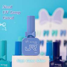 JR 126色凝膠指甲油 15ml 9件組 蝴蝶結與緞帶填充瓶套組 浸泡式脫色 UV LED 女孩禮物 - 彩色 - 查看 7