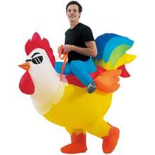 Inflatable Rooster Costume Halloween Blow Up Costumes For Adult Men Women - Yellow - View 8