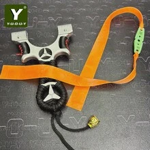 1pc High-Quality Hunting Slingshot, Metal Material, Suitable For Outdoor Shooting Games And Survival Slingshot. - Black - View 5