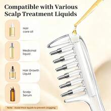 New Minoxidil Scalp Applicator Essential Oil Comb Massage Liquid Dispensing Crystal Guide Comb Tool - 1pc-clear Comb - View 1