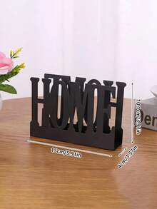 Modern Aesthetic Black Metal Hollow Letter Organizer, Desktop Mail Sorting File Rack, Office Envelope Document Storage, Minimalist Decor - Multicolor - View 11