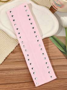 1pc Fashion Rivet Wide Band Metal Decor Elastic Punk Hair Accessory Sweat-Absorbing Sports Yoga Headband For Women - Multicolor - View 10