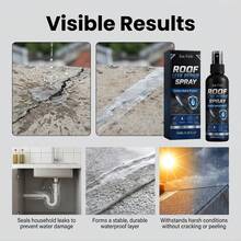 Waterproof Sealing Repair Spray, Deep Penetration Fast Sealing Convenient Operation Long-Lasting Protection Spray, Repairs Various Household Leakage Issues, Suitable For Concrete, Asphalt And Multiple Base Surfaces, Covers Common Leakage Points In Kitchen, Bathroom And Roof, Quickly Forms Impermeable Sealing Layer, Creates Continuous Waterproof Barrier, Convenient And Fast For Daily Use, Practical Small Gift For Family And Friends On Holidays, Christmas And Halloween - A - View 11