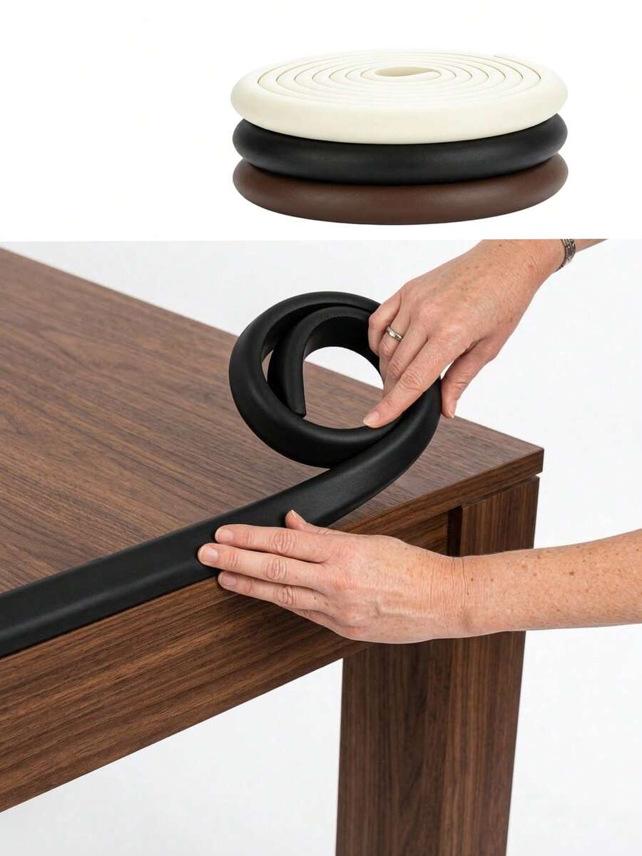 Extra-Long Foam Edge Protector-Soft NBR Cushioning Strip; Self-Adhesive Furniture Edge Guard Suitable For Tables, Desks, And Cabinets. - Multicolor - View 1