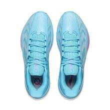 Li-Ning SHINING 3 V2 Men's Basketball Shoes, Dual BOOM Cushioning, TUFF RB Durable Outsole, Lightweight Low-Top Athletic Shoes ABAW007 - Bright Water Blue - View 7