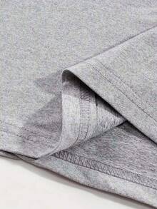 (001 # T-Shirt à Col Rond For Women, Some Courtes, Imprimé Coccinelle Amusant, Haut Décontracté Et Polyvalent Pour  Les Jours. - Grey - View 4