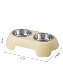 2-In-1 Cat Feeder & Water Dispenser - Dual Bowl, Easy-Clean Pet Food & Water Dispenser With Cute Cat Design, Multiple Colors For Healthy Cat Diet, Cat Feeder And Water Dispenser, Playful Design, Durable Plastic - Multicolor - View 7