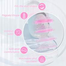 Lomansa 8pcs Eyelash Lift Pads, 3D Eyelash Curling Rods, Adhesive Soft, Reusable - Multicolor - View 3