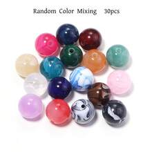 8-20mm Acrylic Dual-Color Gradient Cloud Beads, Dreamy Tie Dye Effect, DIY Handmade Beaded Bracelet, Necklace, Earrings, Jewelry Accessories Materials, Crafts, Clothing, Bags, Pendants, Car Charms, Keychains, Phone Chain Making Accessories - Random Color Mixing - View 11