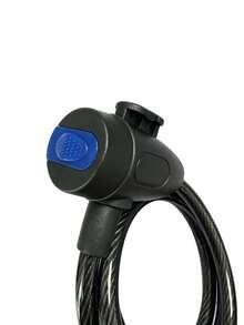 1pc Bicycle Chain Lock Steel Cable Lock Mountain Bike Anti-Theft Cable Lock Electric Bike Lock Bicycle Anti-Theft Lock Universal - Black - View 7