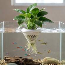 1PC 3D Printed Floating Aquarium Planting Basket Plastic Decorative Hydroponic Plant Basket Growing Pots Coexistence Floating Pot - A - View 11