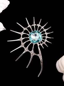 Luxury Asymmetrical Punk Hip Hop Gothic Vortex Abstract Metal Brooch Lapel Pin For Coat Jacket Bag Dress Decoration - Multicolor - View 2