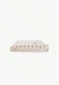 One Soft, Pure Cotton Bath Towel With A Striped Pattern, Highly Absorbent And Machine Washable, Ideal For The Bathroom. Available In Several Sizes: 90 * 50 Cm / 120 * 70 Cm / 150 * 100 Cm / 180 * 100 Cm - Natural Color - View 9