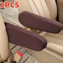 2pcs Car Front Seat Armrest Cover, Soft Fabric Center Console Armrest Protector, Direct Replacement Universal Armrest Cover, Car Interior Accessories, Suitable For Sedan, SUV, Truck, Van - Multicolor - View 12