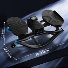 MERACH Upgraded Version Rocking Steppers For Exercise At Home,3D Motion Stair Stepper With Resistance Bands For Full Body Workout& Low-Impact Balance Board, 330 LBS Loading Capacity Exercise Equipment - Black-upgraded Version Rocking Stepper - View 11