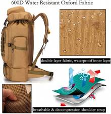 Outdoor Hiking Bag - Army Green - View 2