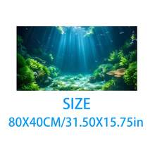 Aquarium Underwater Background, Fish Tank Sticker, Suitable For Freshwater/Saltwater Fish Tank, Shrimp, Aquarium Decoration Vinyl Mural, Removable Without Residue - A - View 56