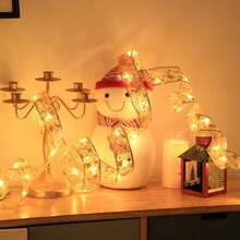 LED Christmas String Lights, Indoor Fairy Lights, Battery Powered, Christmas Tree Decoration Accessories, Christmas & New Year Gift Decoration - Christmas Ribbon Light String - View 11