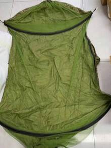 1pc Zalini Nylon Hammock With Mosquito Net | Breathable & Quick-Drying, Portable, Indoor/Outdoor Use, Perfect For Camping, Hiking, Backpacking, Travel, Backyard, Beach, Ideal Choice For Camping - A - View 8