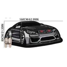 [Soft Sports Carpet] 1pc Blue And White Racing Car Rug, Faux Cashmere, Thickened Carpet, Thick Carpet, Fuzzy Carpet, Autumn/Winter Carpet, Thickened Carpet, Decorative Carpet, Bedroom Decor - Multicolor 5 - View 13