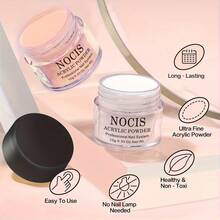 NOCIS 3色壓克力美甲套組，無需光源即可輕鬆打造3D設計，專業級套組，可創造驚艷效果，適用於法式美甲與雕花美甲 - 彩色 - 查看 5